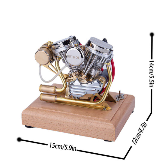 retrol 4.2cc ohv v-twin v2 four-stroke gasoline engine model ready to run retrol 4.2cc ohv v-twin v2 four-stroke gasoline engine model ready to run