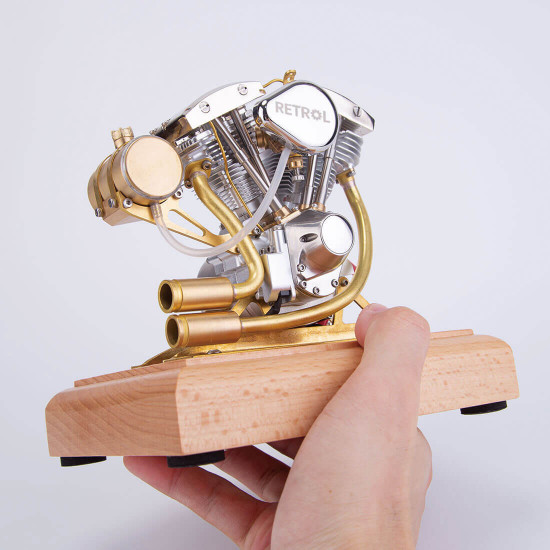 retrol gas 4.2cc ohv v-twin miniature shovelhead 4.2cc ohv four-stroke internal combustion engine model retrol gas 4.2cc ohv v-twin miniature shovelhead 4.2cc ohv four-stroke internal combustion engine model
