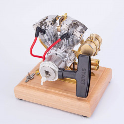 retrol gas 4.2cc ohv v-twin miniature shovelhead 4.2cc ohv four-stroke internal combustion engine model