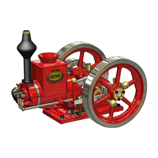 retrol hm-01 7cc model hit and miss 4-stroke horizontal internal combustion engine retrol hm-01 7cc model hit and miss 4-stroke horizontal internal combustion engine