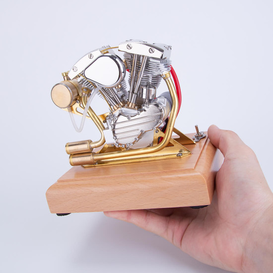 retrol r32 4.2cc ohv v-twin v2 four-stroke gasoline engine miniature motorcycle engine ice engine model retrol r32 4.2cc ohv v-twin v2 four-stroke gasoline engine miniature motorcycle engine ice engine model