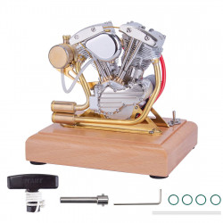 retrol r32 4.2cc ohv v-twin v2 four-stroke gasoline engine miniature motorcycle engine ice engine model