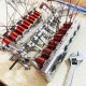 running v12 solenoid engine metal brushless electromagnetic engine model running v12 solenoid engine metal brushless electromagnetic engine model