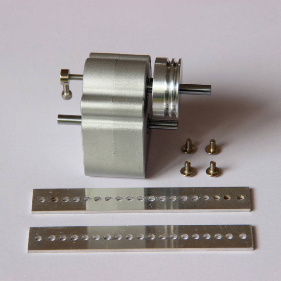 sealed metal gearbox with pulley hanger for diy gasoline powered model car sealed metal gearbox with pulley hanger for diy gasoline powered model car