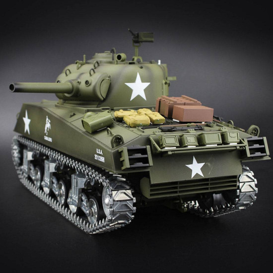 simulated 1/16 american m4a3 sherman tank 2.4g rc model military tank for sale simulated 1/16 american m4a3 sherman tank 2.4g rc model military tank for sale