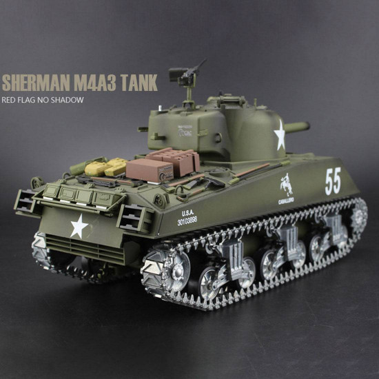 simulated 1/16 american m4a3 sherman tank 2.4g rc model military tank for sale simulated 1/16 american m4a3 sherman tank 2.4g rc model military tank for sale