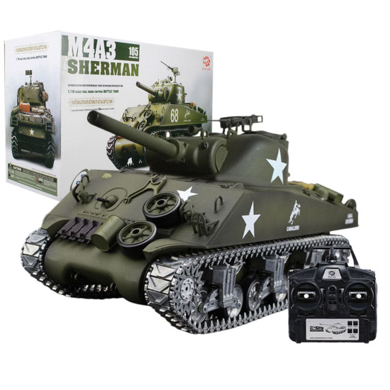 simulated 1/16 american m4a3 sherman tank 2.4g rc model military tank for sale simulated 1/16 american m4a3 sherman tank 2.4g rc model military tank for sale