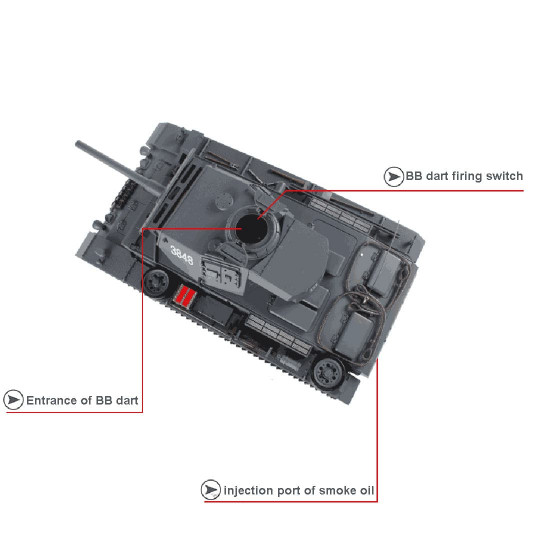 simulated 1:16 german iii l tank 2.4g remote control model military tank simulated 1:16 german iii l tank 2.4g remote control model military tank