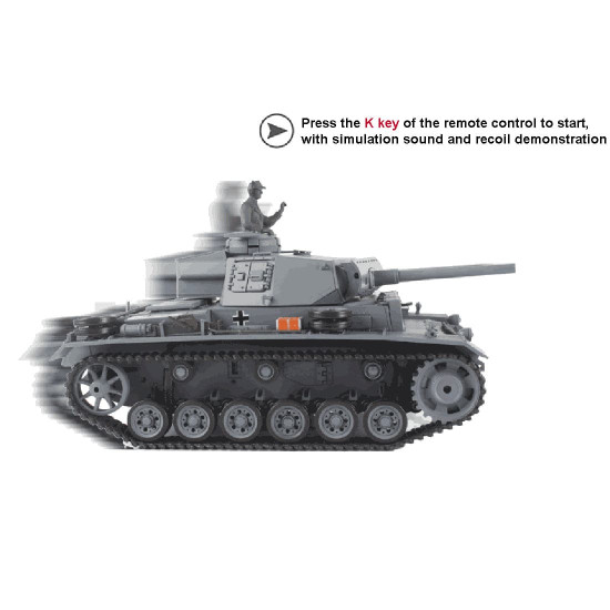 simulated 1:16 german iii l tank 2.4g remote control model military tank simulated 1:16 german iii l tank 2.4g remote control model military tank