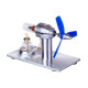 single cylinder sterling engine model with 3-blade fan science experiment stem toy single cylinder sterling engine model with 3-blade fan science experiment stem toy