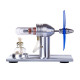 single cylinder sterling engine model with 3-blade fan science experiment stem toy single cylinder sterling engine model with 3-blade fan science experiment stem toy