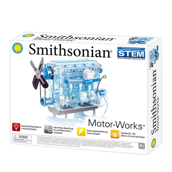 smithsonian diy l4 4 cylinder inline 4 car engine assembly model kit stem science toy blue smithsonian diy l4 4 cylinder inline 4 car engine assembly model kit stem science toy blue