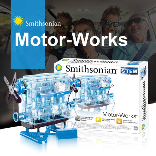 smithsonian diy l4 4 cylinder inline 4 car engine assembly model kit stem science toy blue smithsonian diy l4 4 cylinder inline 4 car engine assembly model kit stem science toy blue