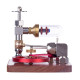 speed-controlled single cylinder stirling engine with regulator free piston external combustion engine - red speed-controlled single cylinder stirling engine with regulator free piston external combustion engine - red