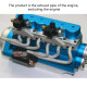 split-type exhaust pipe for howin engine l6-210 engine model split-type exhaust pipe for howin engine l6-210 engine model