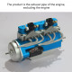 split-type exhaust pipe for howin engine l6-210 engine model split-type exhaust pipe for howin engine l6-210 engine model