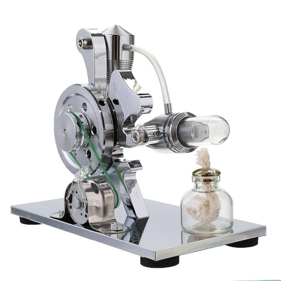 squirrel l shaped single cylinder hot air stirling engine led generator engine model educational toy squirrel l shaped single cylinder hot air stirling engine led generator engine model educational toy