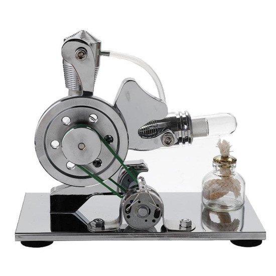 squirrel l shaped single cylinder hot air stirling engine led generator engine model educational toy squirrel l shaped single cylinder hot air stirling engine led generator engine model educational toy
