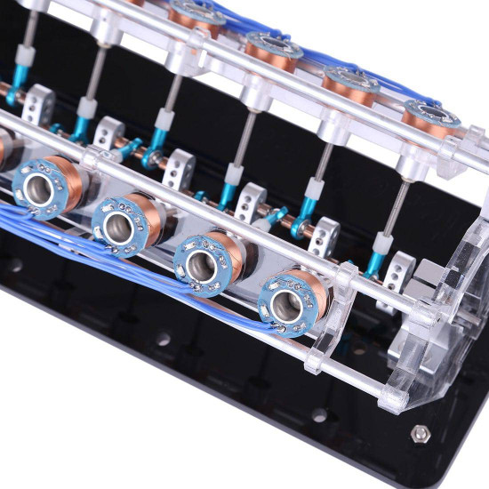 stark 5v 6w power v-shape electromotor model high speed electromagnet car engine of 12 coil - coil random color stark 5v 6w power v-shape electromotor model high speed electromagnet car engine of 12 coil - coil random color