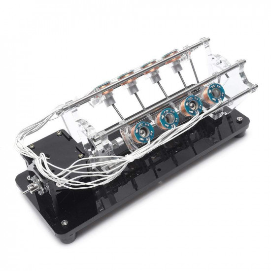stark magnetic multi coil car solenoid engine v8 model led light hall effect reciprocating electromagnetic motor stark magnetic multi coil car solenoid engine v8 model led light hall effect reciprocating electromagnetic motor