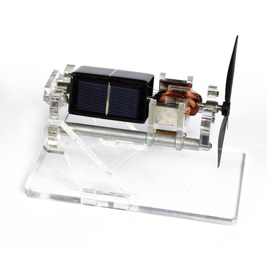 stark magnetic suspension solar motor with double-layer fan