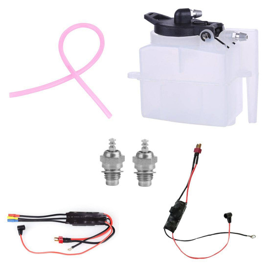 starter kit for toyan fs-l200 engine (glow plug + ignition module + esc + oil tank + tubing) starter kit for toyan fs-l200 engine (glow plug + ignition module + esc + oil tank + tubing)