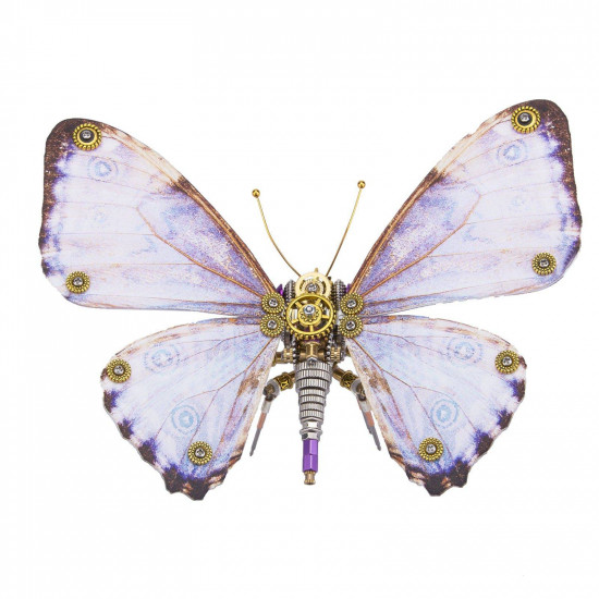 steampunk butterfly 3d metal morpho model diy kits 150pcs+ steampunk butterfly 3d metal morpho model diy kits 150pcs+