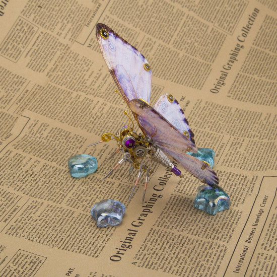 steampunk butterfly 3d metal morpho model diy kits 150pcs+ steampunk butterfly 3d metal morpho model diy kits 150pcs+
