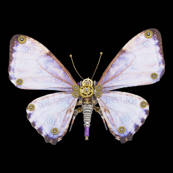 steampunk butterfly 3d metal morpho model diy kits 150pcs+ steampunk butterfly 3d metal morpho model diy kits 150pcs+