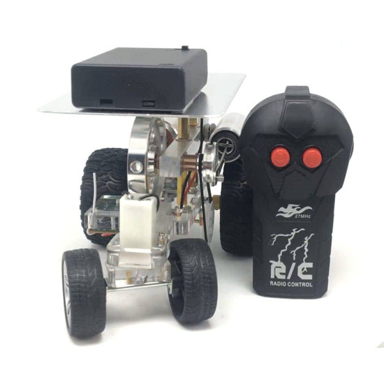 steering remote control stirling engine car vehicle diy science experiment teaching steering remote control stirling engine car vehicle diy science experiment teaching