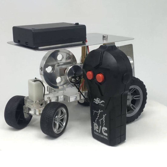 steering remote control stirling engine car vehicle diy science experiment teaching steering remote control stirling engine car vehicle diy science experiment teaching
