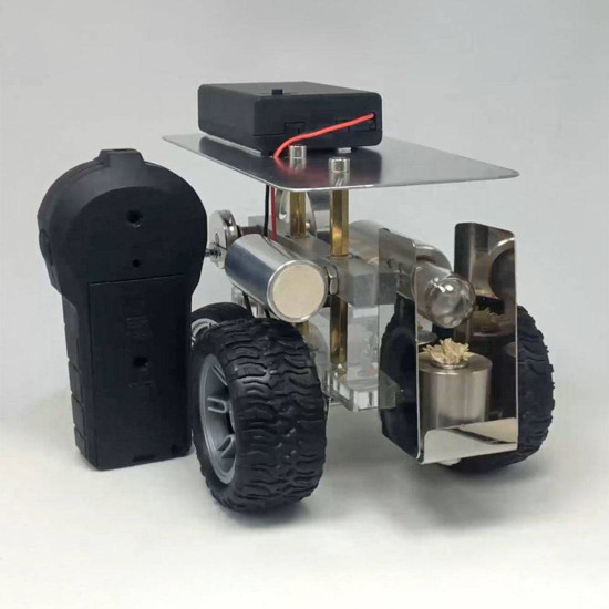steering remote control stirling engine car vehicle diy science experiment teaching steering remote control stirling engine car vehicle diy science experiment teaching