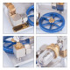 stirling cycle engine model free piston external combustion with flywheel stirling cycle engine model free piston external combustion with flywheel