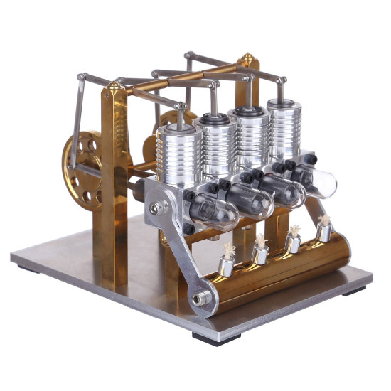 stirling engine kit 4 cylinder row balance model engine external combustion engine stirling engine kit 4 cylinder row balance model engine external combustion engine