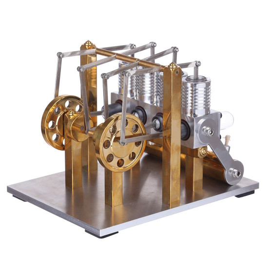 stirling engine kit 4 cylinder row balance model engine external combustion engine stirling engine kit 4 cylinder row balance model engine external combustion engine