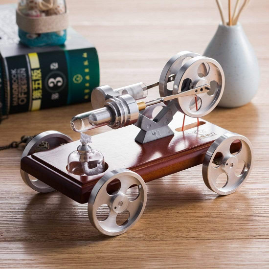 stirling engine kit diy stirling engine car model kit with solid wood baseplate stirling engine kit diy stirling engine car model kit with solid wood baseplate