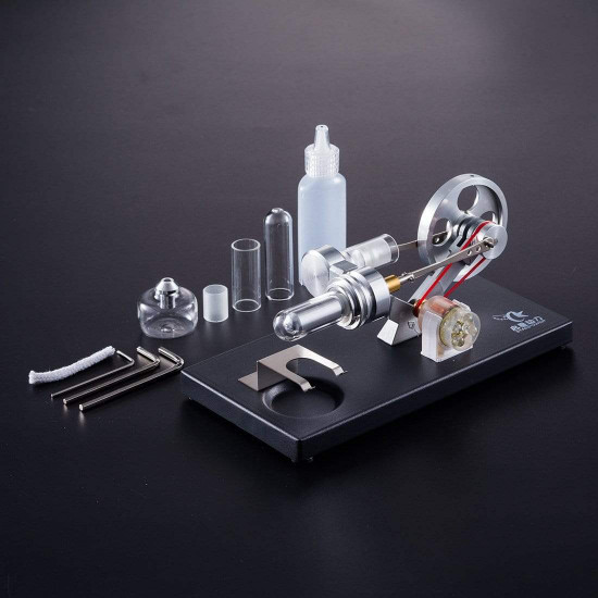 stirling engine kit hot air engine model education toy electricity power generator led stirling engine kit hot air engine model education toy electricity power generator led