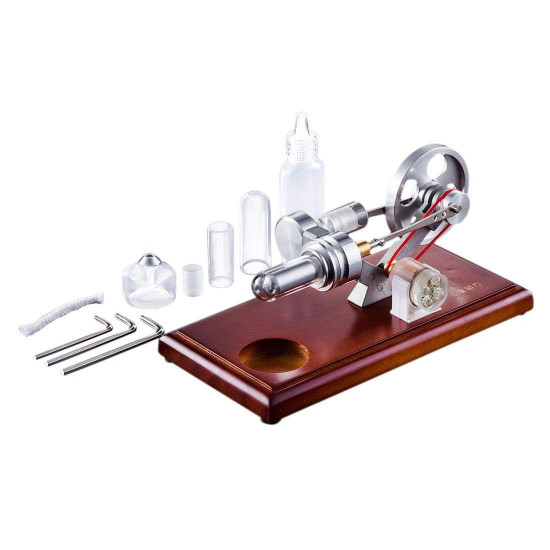 stirling engine kit hot air engine model education toy electricity power generator led stirling engine kit hot air engine model education toy electricity power generator led