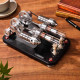 stirling engine kit micro metal double-cylinder parallel bootable external combustion engine model stirling engine kit micro metal double-cylinder parallel bootable external combustion engine model