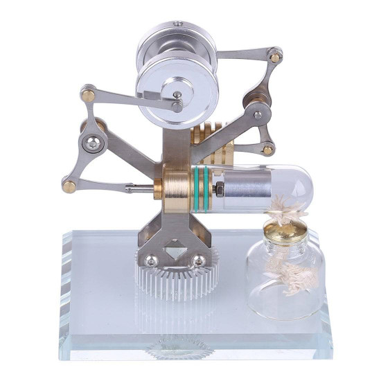 stirling engine kit miniature balance stirling engine model toy with crystal glass bottom stirling engine kit miniature balance stirling engine model toy with crystal glass bottom