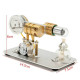 stirling engine kit single cylinder model toy with stainless steel base plate brass