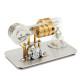 stirling engine kit single cylinder model toy with stainless steel base plate brass