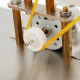 stirling engine kit single cylinder model toy with stainless steel base plate brass