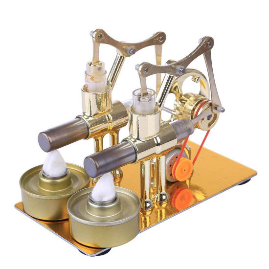 stirling engine kit stem hot air stirling engine generator double cylinder engine model stirling engine kit stem hot air stirling engine generator double cylinder engine model