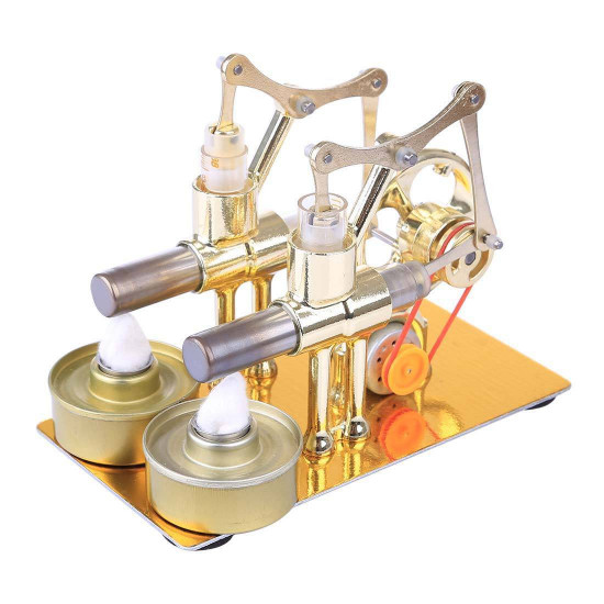 stirling engine kit stem hot air stirling engine generator double cylinder engine model stirling engine kit stem hot air stirling engine generator double cylinder engine model