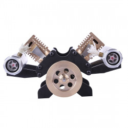 stirling engine kit v shape suction type double-cylinder vacuum model high-end creative gifts for collection