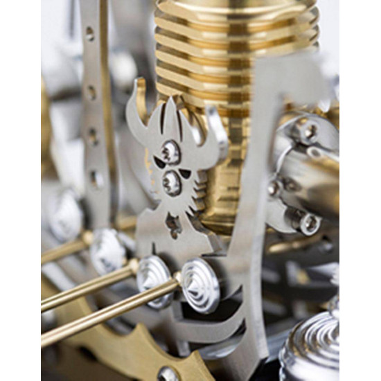 stirling engine model pirate ship single-cylinder high-end precision all-metal assembled movable metal mechanical engine toy stirling engine model pirate ship single-cylinder high-end precision all-metal assembled movable metal mechanical engine toy