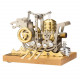 stirling engine model pirate ship single-cylinder high-end precision all-metal assembled movable metal mechanical engine toy stirling engine model pirate ship single-cylinder high-end precision all-metal assembled movable metal mechanical engine toy