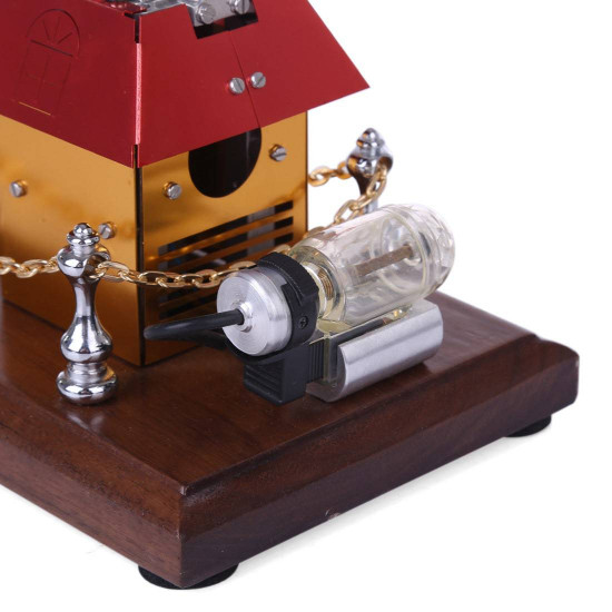 stirling engine model windmill fan cabin shape creative external combustion engine kit stirling engine model windmill fan cabin shape creative external combustion engine kit