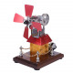 stirling engine model windmill fan cabin shape creative external combustion engine kit stirling engine model windmill fan cabin shape creative external combustion engine kit